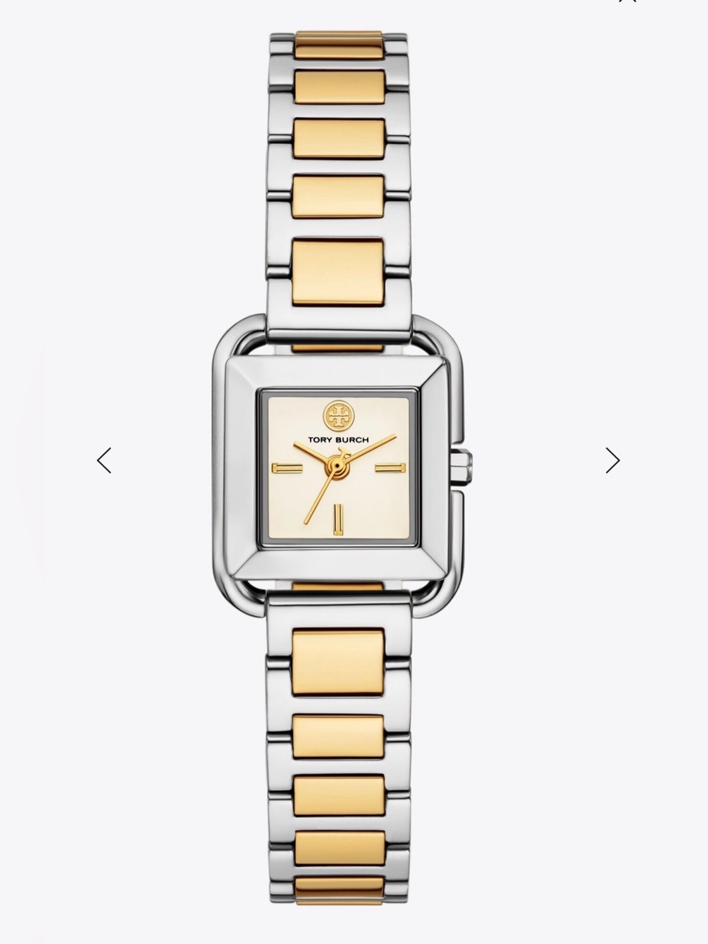New Tory Burch Ivory/Two-Tone small Kira Watch